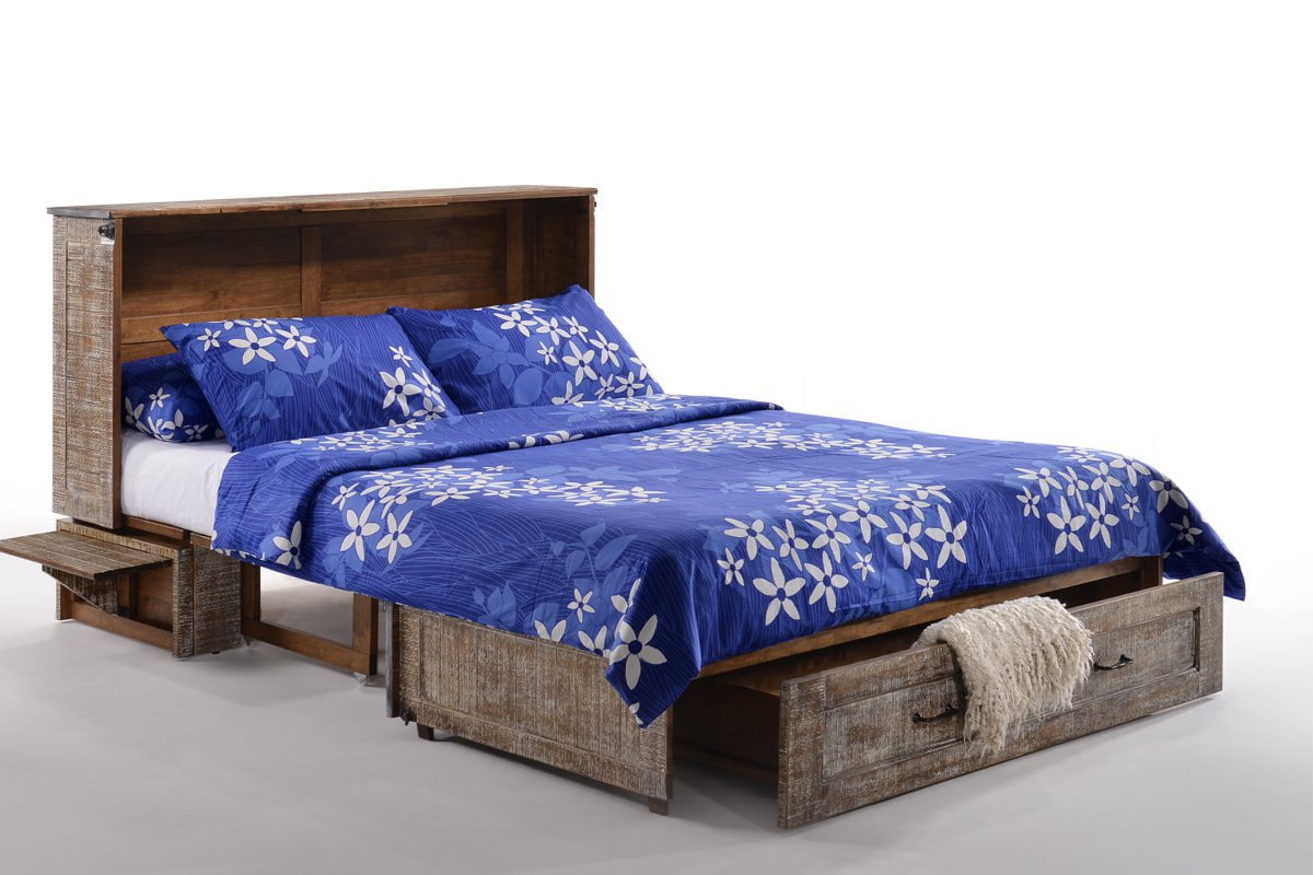 Night and Day Furniture Murphy Cabinet Beds White Bark Poppy Murphy Cabinet Bed