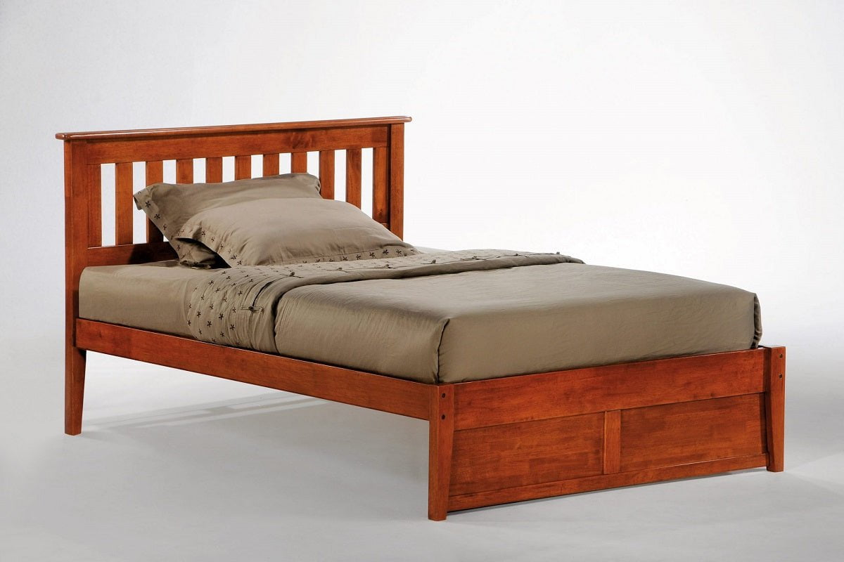 Night and Day Furniture Platform Beds Twin / Cherry / No Underbed Drawers Rosemary High Platform Universal Bed
