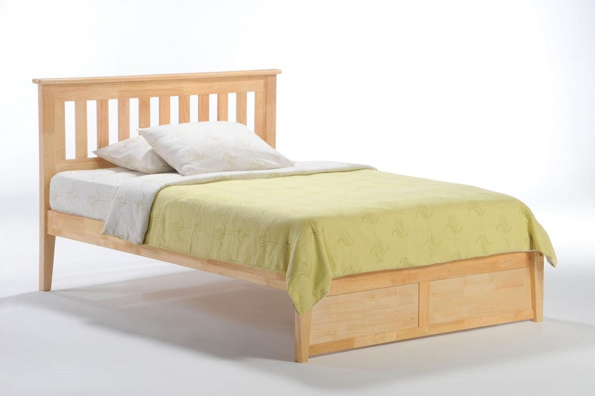 Night and Day Furniture Platform Beds Queen / Natural / No Underbed Drawers Rosemary High Platform Universal Bed