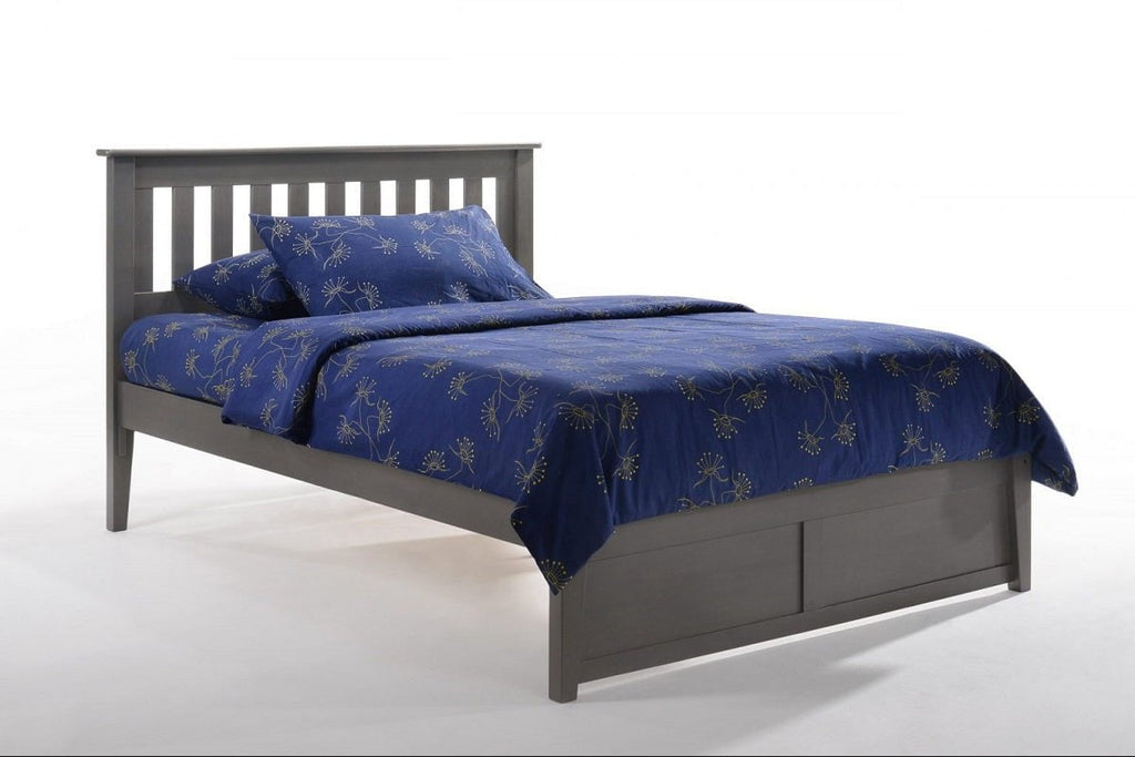 Night and Day Furniture Platform Beds Queen / Stonewash / No Underbed Drawers Rosemary Low Platform Bed (P-Series)